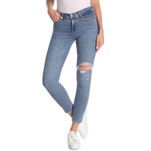 Levis 711 Skinny Jeans Distressed Blue